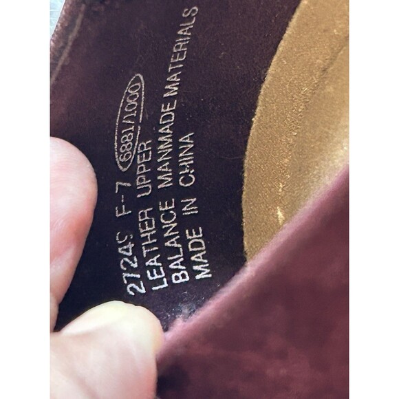 Cobbie Cuddlers Women’s 8W Wide Plum Slip On Suede Comfort Shoes NWT VTG - Picture 6 of 10